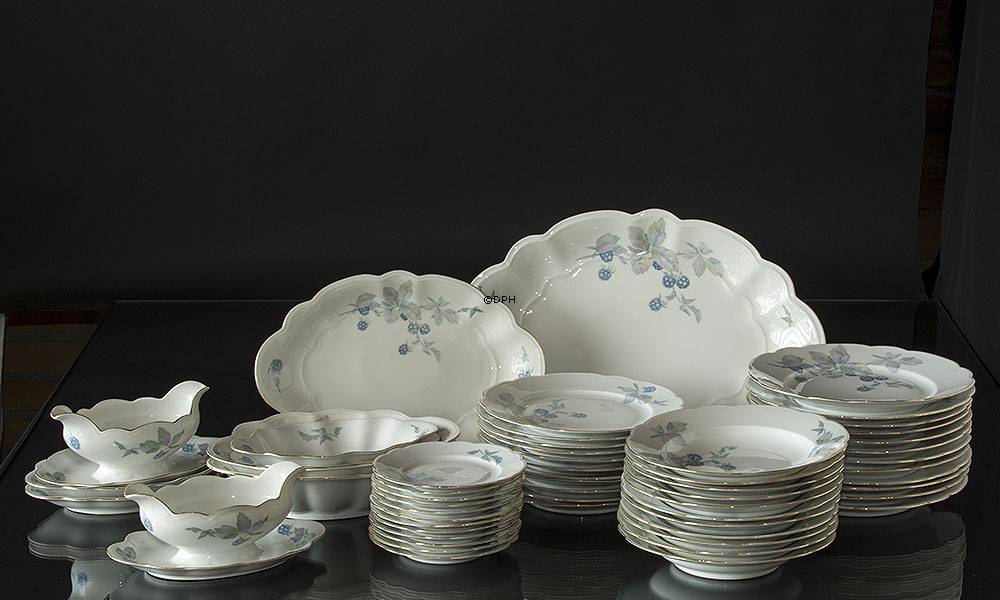 Altrohlau Porzellangeschirr mit Brombeeren