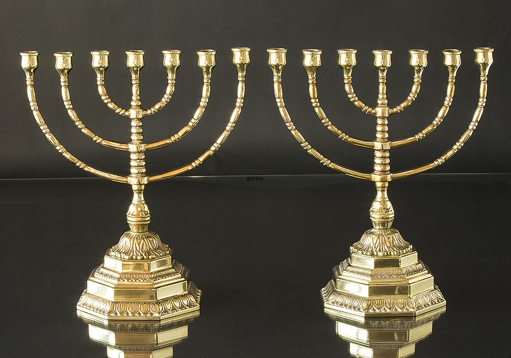 Dänischer Titus Kandelaber (Menorah) in Messing - 2 Stück