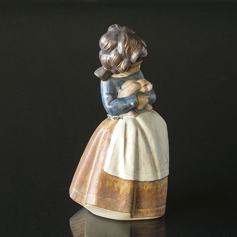 Lladro Figur Mädchen mit Kaninchen, 20 cm