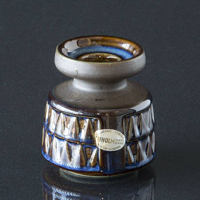 Blaue Søholm Kerzenhalter Nr. 3342, 7 cm