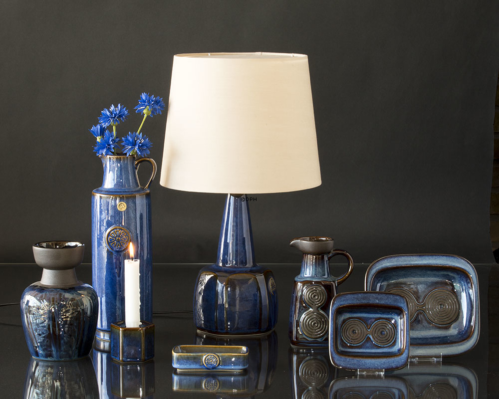 Blauer Søholm Sechseckiger Kerzenhalter Nr. 3349 6cm