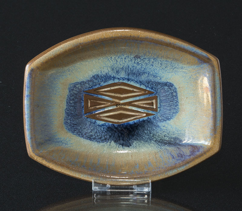 Blaue und braune Schale, Michael Andersen Nr. 6024