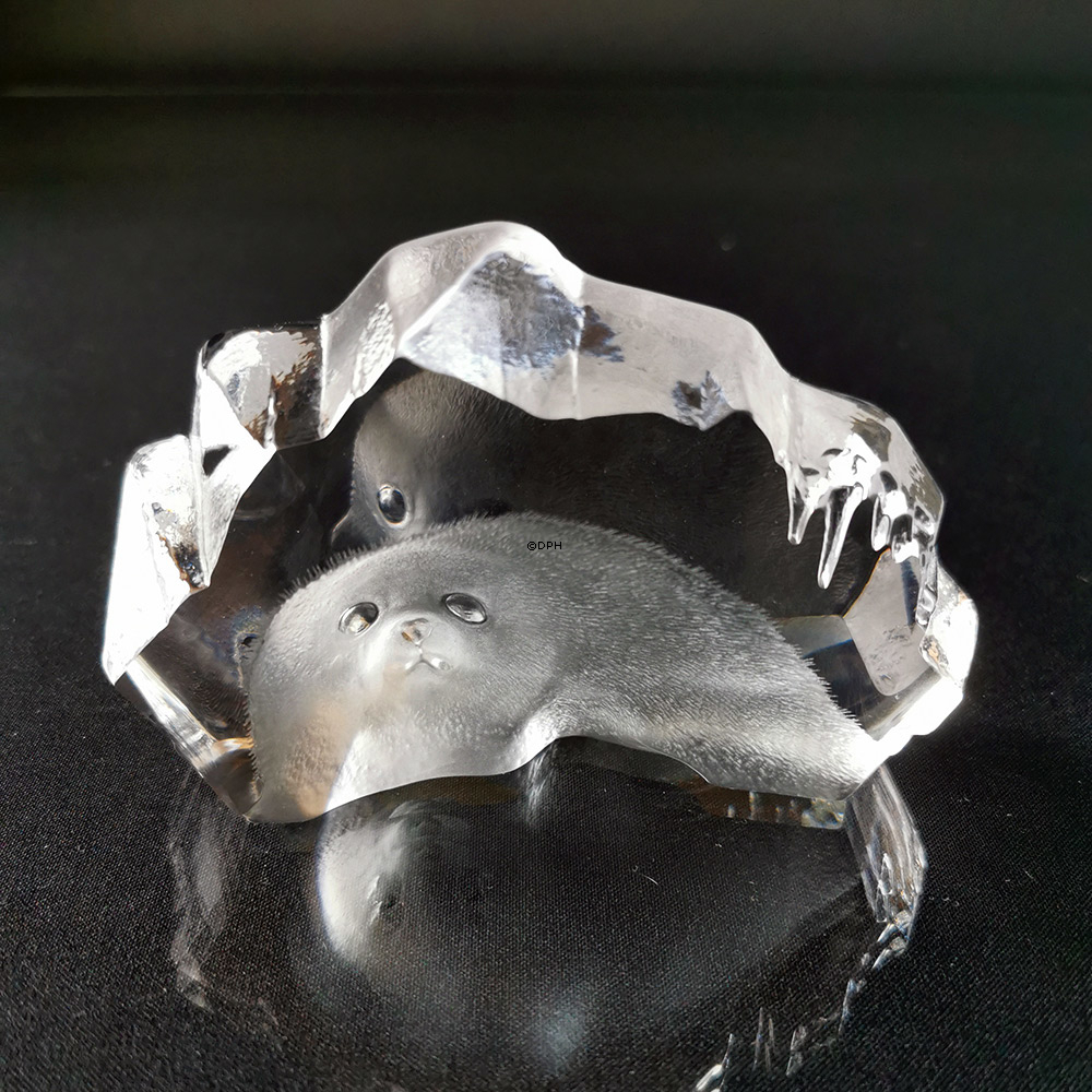 Mats Jonasson Wildlife Glass Skulptur mit Siegel