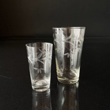 Bierglas mit Verzierungen von Blumen und Zweigen