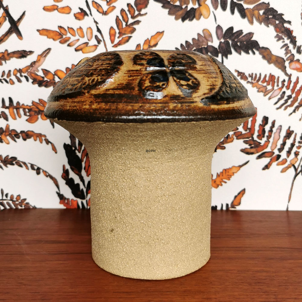 Søholm Steingutvase in Form eines Krötenkopfes, Nr. 3675-2, Haico Nitzsche, 16,5 cm