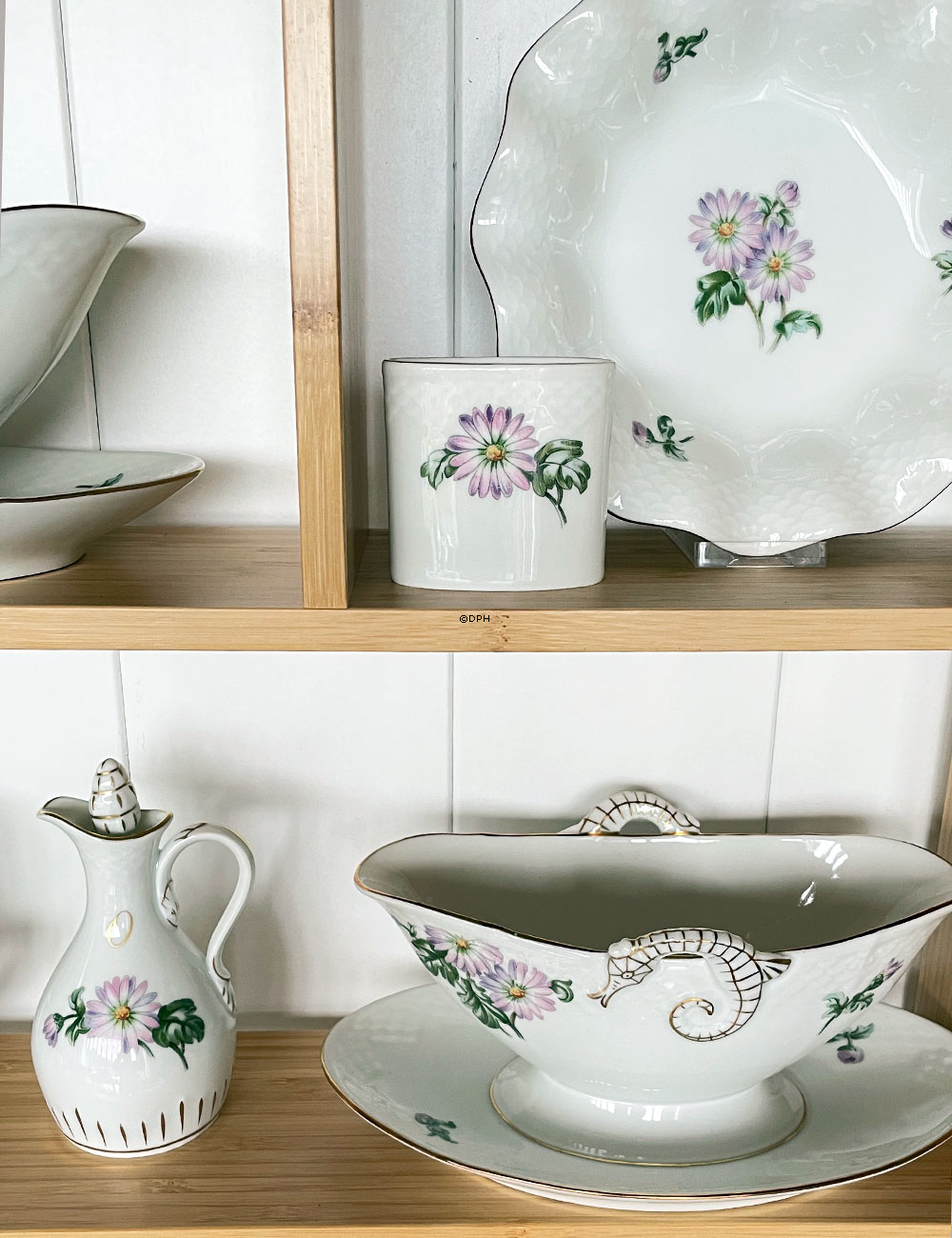 Bing & Gröndahl Chrysanthemum Kaffee- und Abendessen-Service - Insgesamt 90 Teile