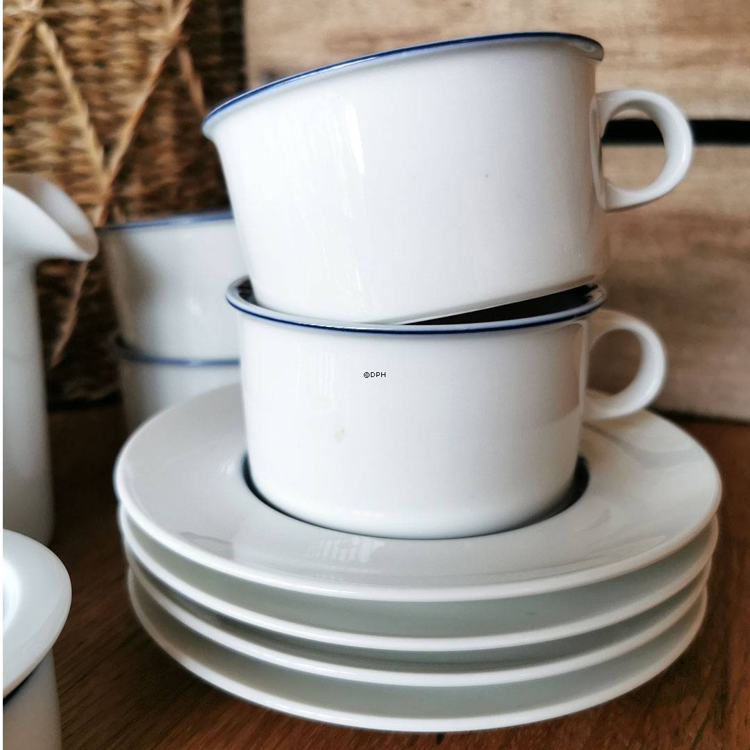 Royal Copenhagen Indigo Teeservice, Teekanne und 4 Teetassen