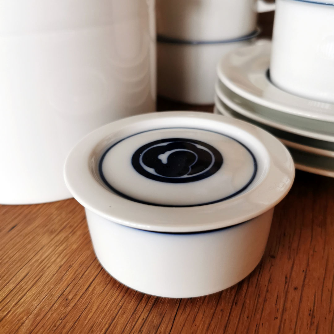 Royal Copenhagen Indigo Teeservice, Teekanne und 4 Teetassen