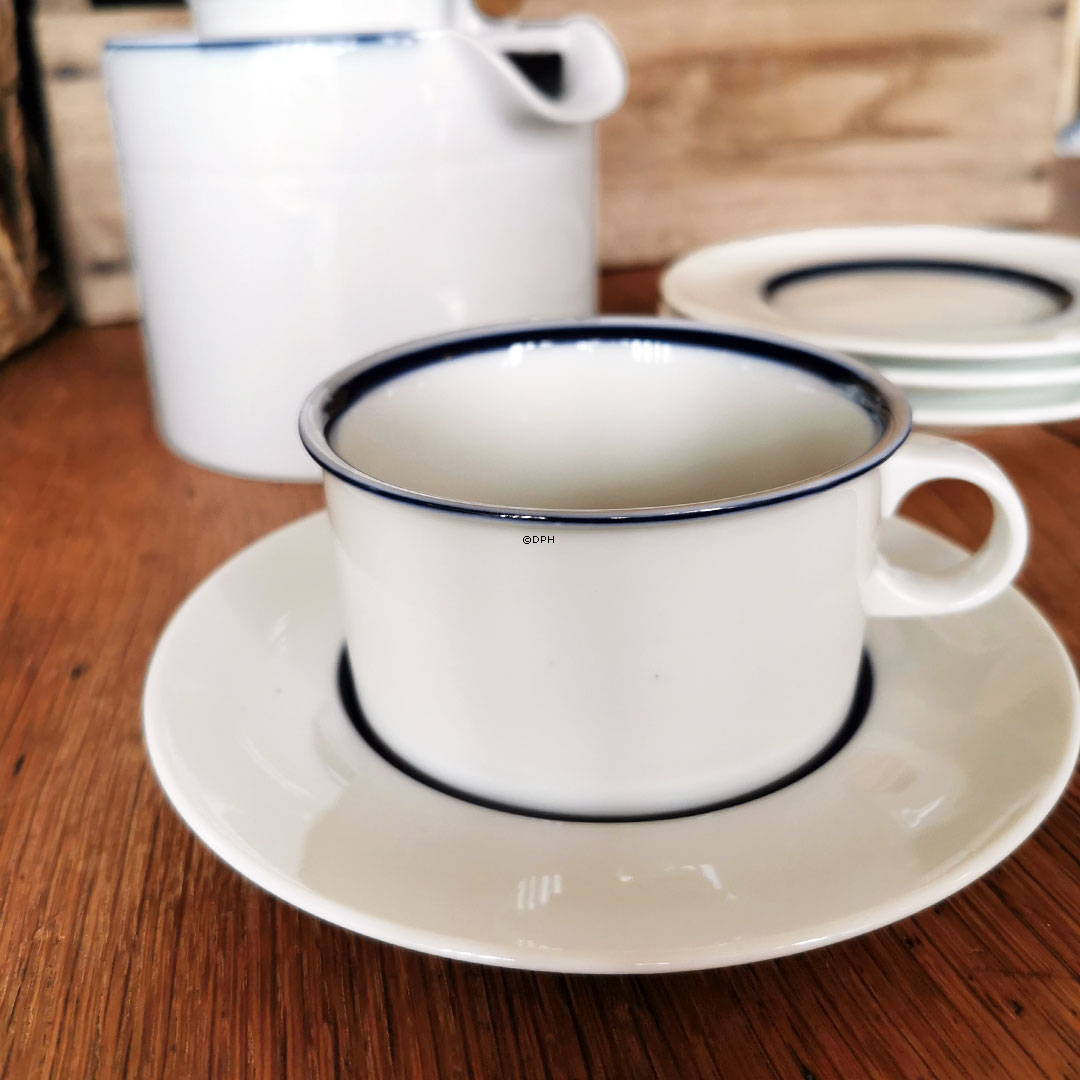 Royal Copenhagen Indigo Teeservice, Teekanne und 4 Teetassen