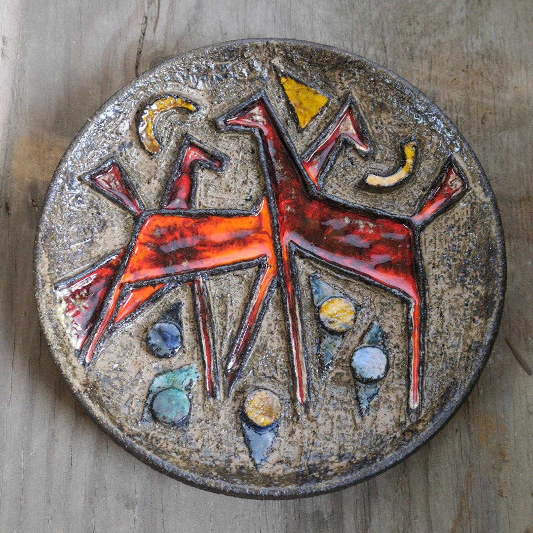 Henri Keramikplatte mit abstraktem Motiv