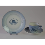 Schloss Geschirr Tasse und Teller mit Eremitagen