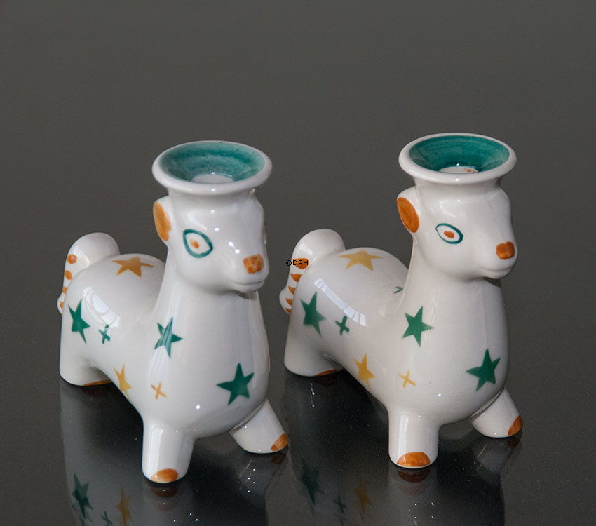 Weihnachtsböcke, Kerzenhalter 1 Paar