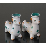 Weihnachtsböcke, Kerzenhalter 1 Paar