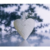 Weihnachtsherz, weiß