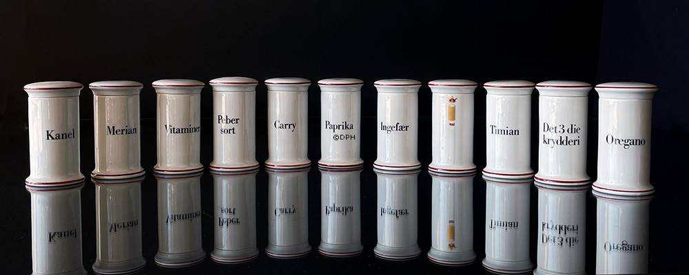 Bing & Gröndahl Gewürzglas, "Kanel" (Zimt), Nr. 497