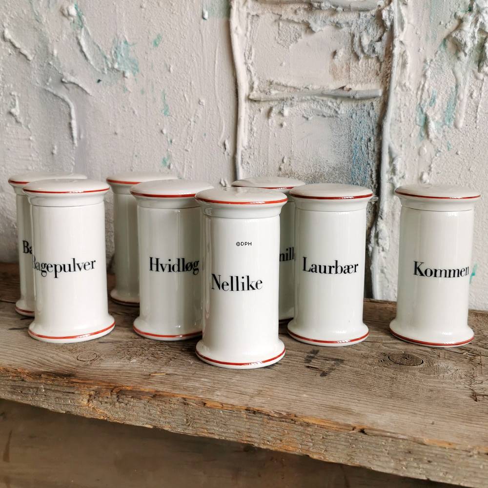 Bing & Gröndahl Gewürzglas, "Hvidløg" (Knoblauch), Nr. 497