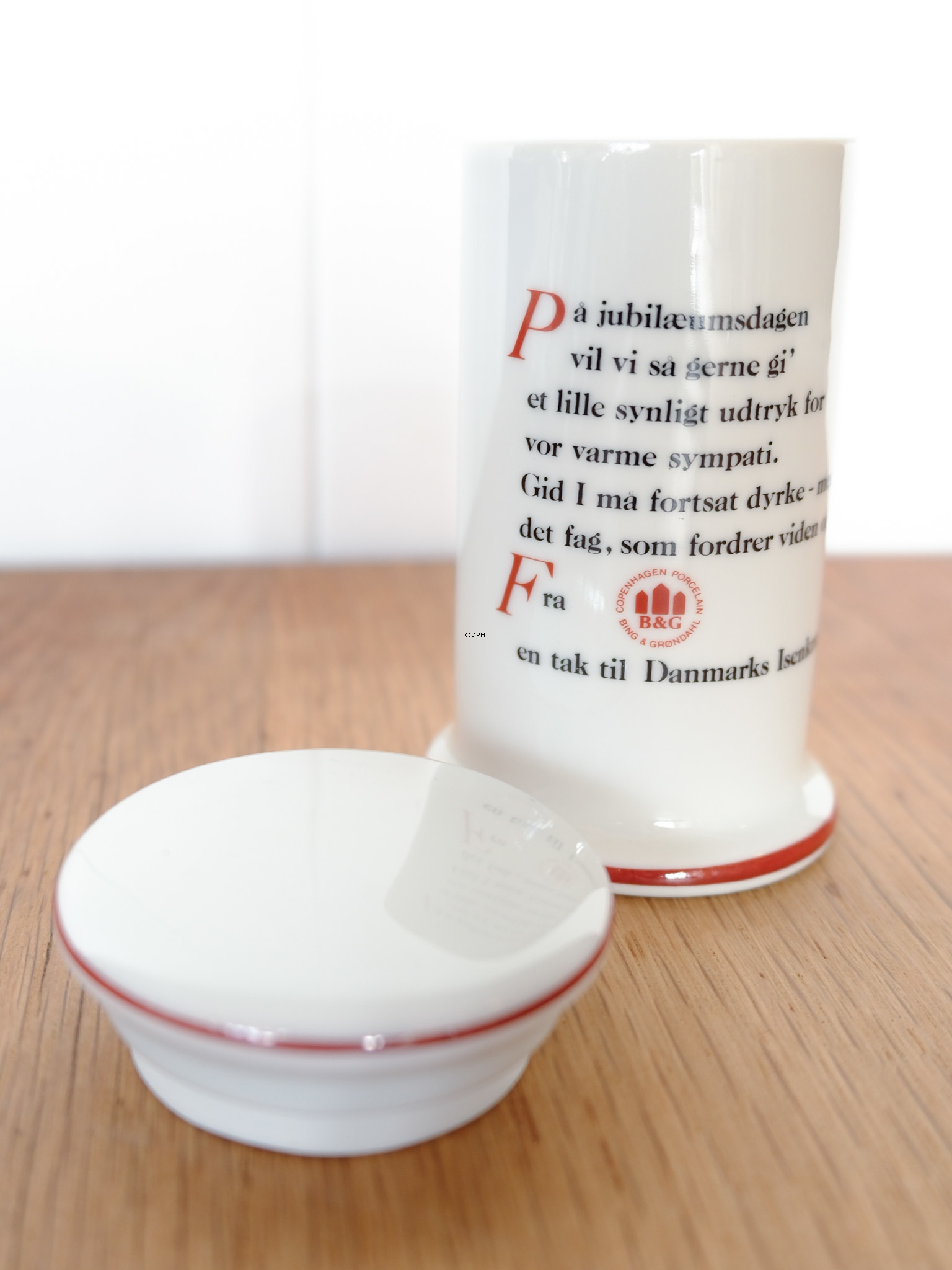 Bing & Gröndahl Gewürzglas, Jubiläum des dänischen Eisenwarenhandels