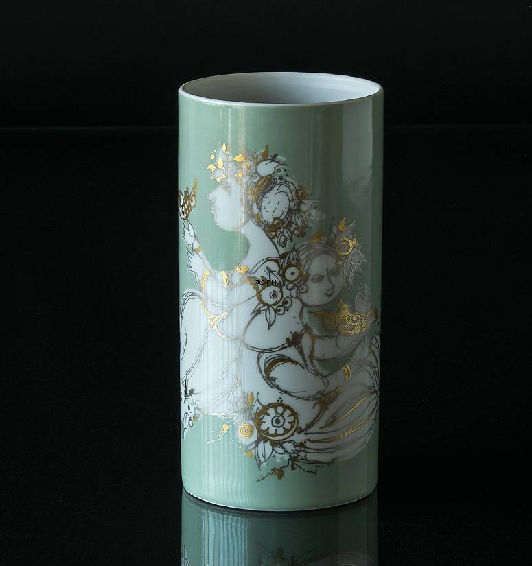 Rosenthal Wiinblad Vase, grün