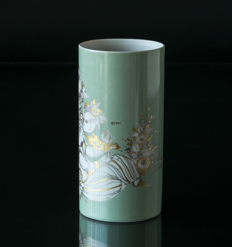 Rosenthal Wiinblad Vase, grün