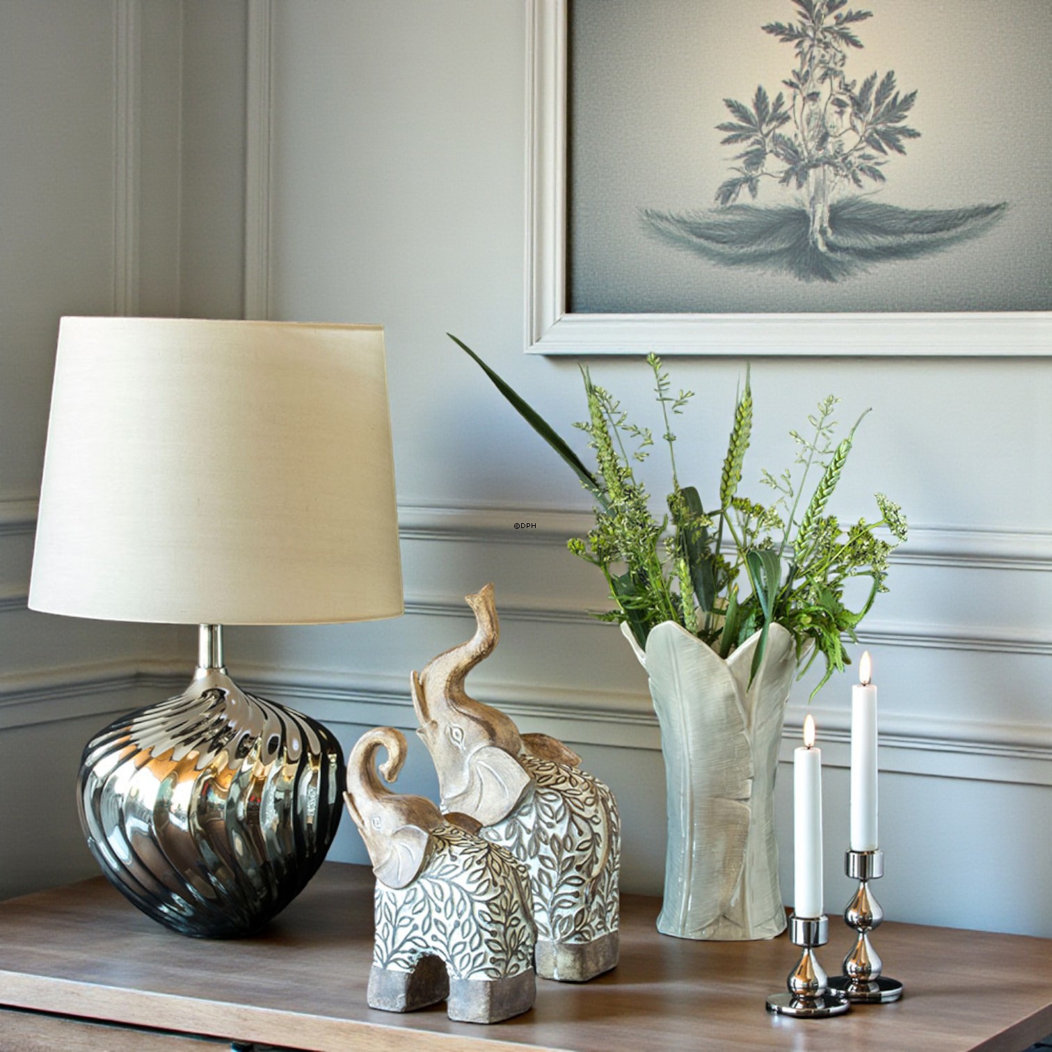 Asmussen Hamlet Design Kerzenhalter mit 1 Tropfen, Zinn