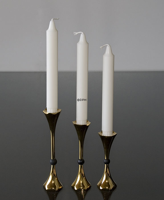 Asmussen Hamlet Design Hexa Leuchter, Gold mit schwarzer Kugel, groß