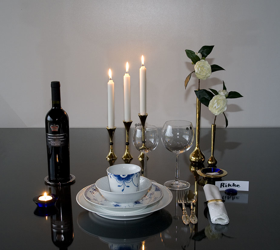 Asmussen Hamlet Design Hexa Leuchter, Gold mit schwarzer Kugel, groß