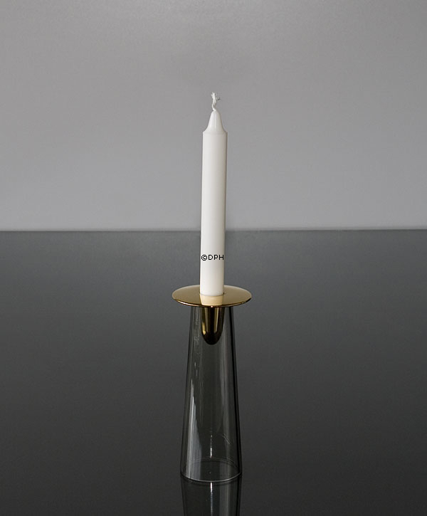 Asmussen Safir Leuchter Rauch und Gold, mittel