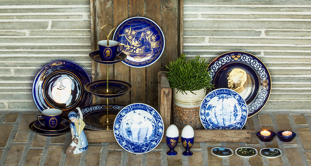 Asmussen Hamlet Design Schale oder Salzfass, rund, blau