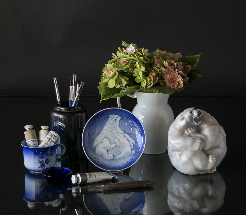 Asmussen Hamlet Design Schale oder Salzfass, rund, blau