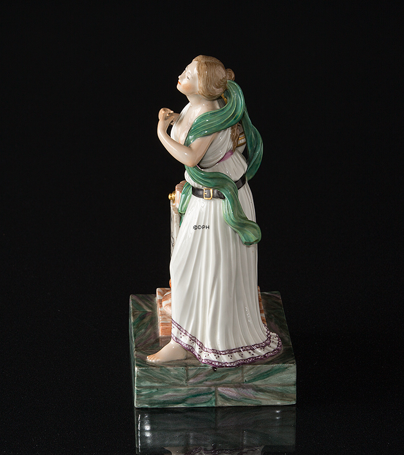 Freundschaftsfigur mit Frauen, gekleidet al Greco, Royal Copenhagen Überglasurfigur