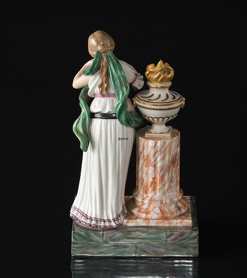 Freundschaftsfigur mit Frauen, gekleidet al Greco, Royal Copenhagen Überglasurfigur