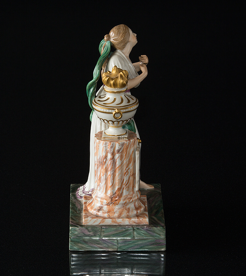 Freundschaftsfigur mit Frauen, gekleidet al Greco, Royal Copenhagen Überglasurfigur