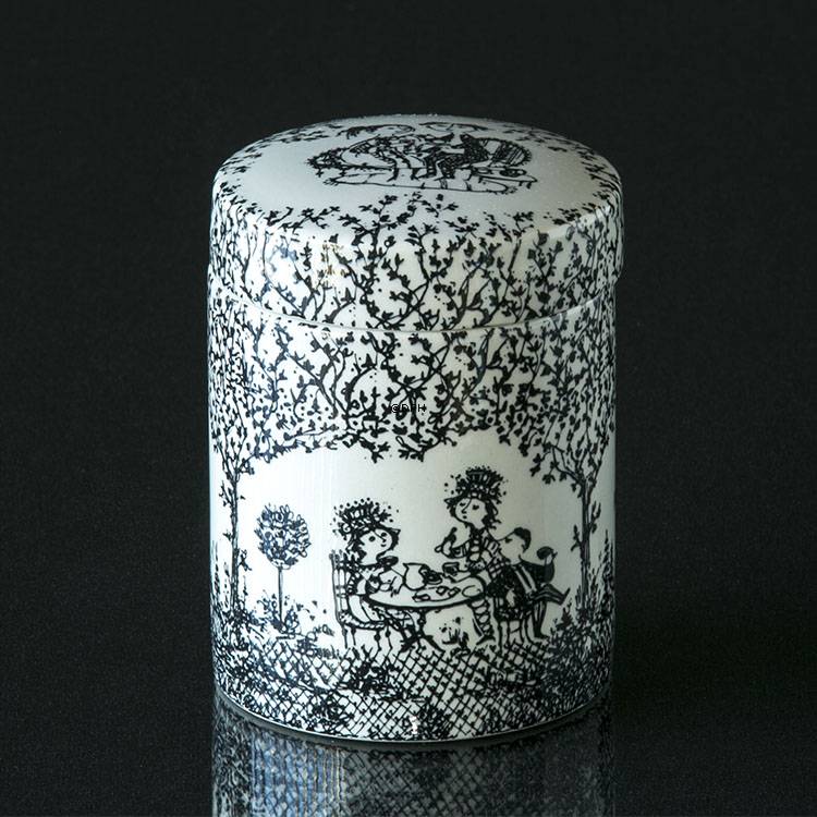 Wiinblad Krug mit Deckel, Schwarz