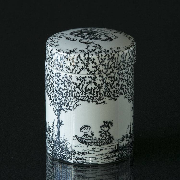 Wiinblad Krug mit Deckel, Schwarz