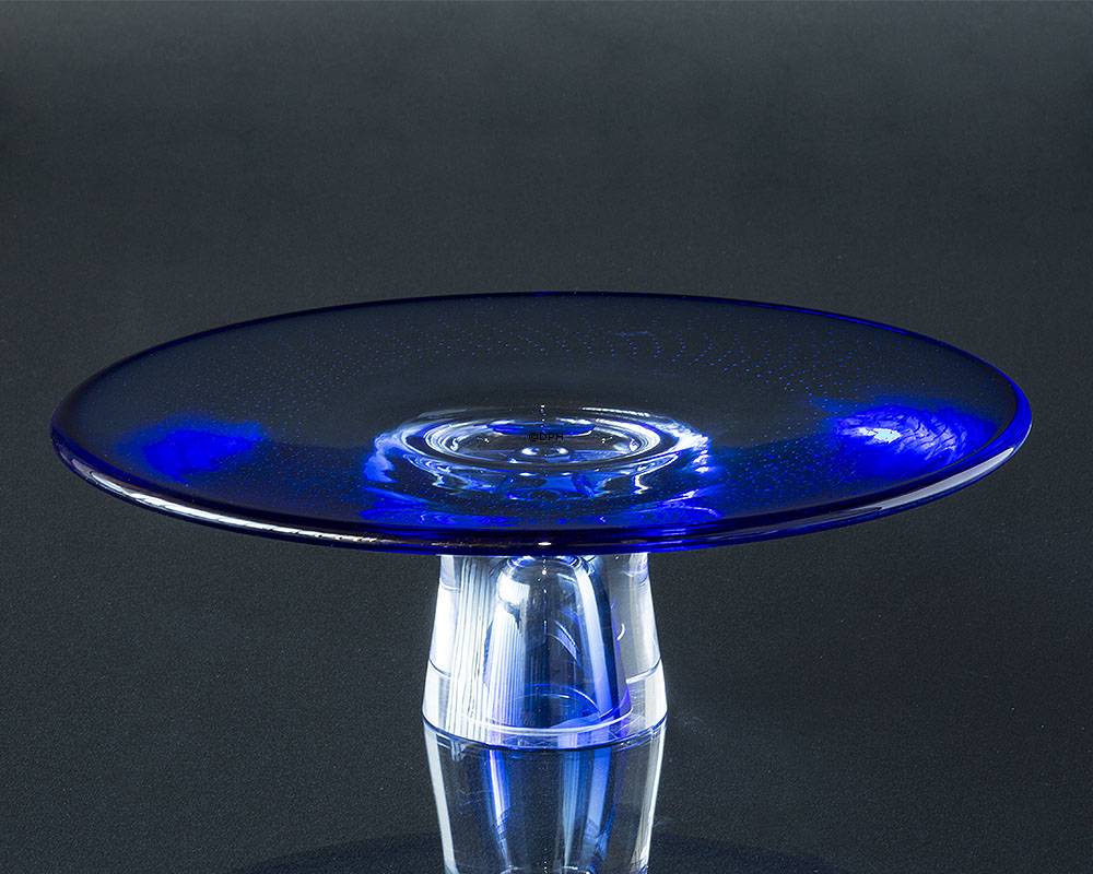 Holmegaard Blaue Torteservierplatte