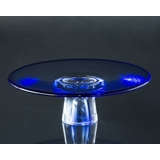 Holmegaard Blaue Torteservierplatte