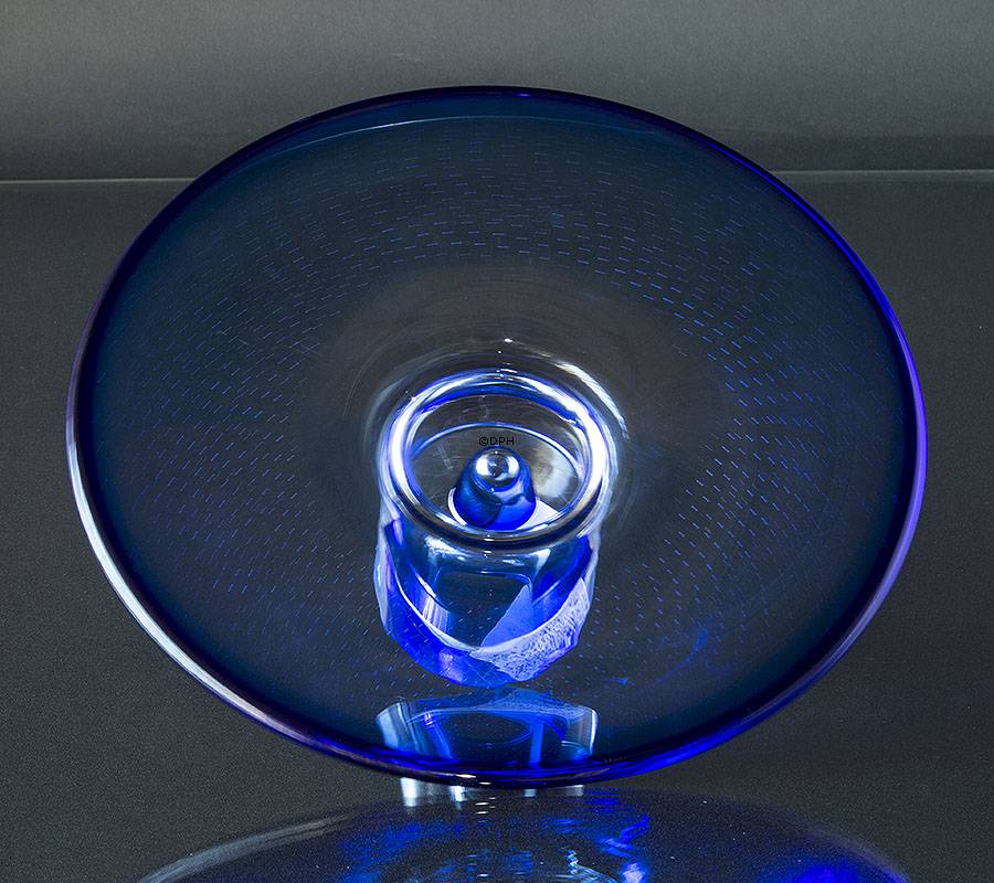 Holmegaard Blaue Torteservierplatte