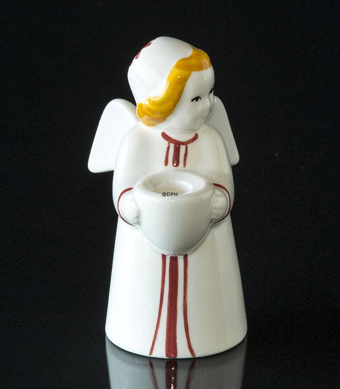 Weihnachtsengel Royal Copenhagen Kerzenhalter (Original Aluminia)