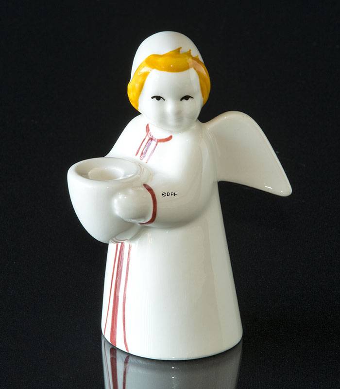 Weihnachtsengel Royal Copenhagen Kerzenhalter (Original Aluminia)