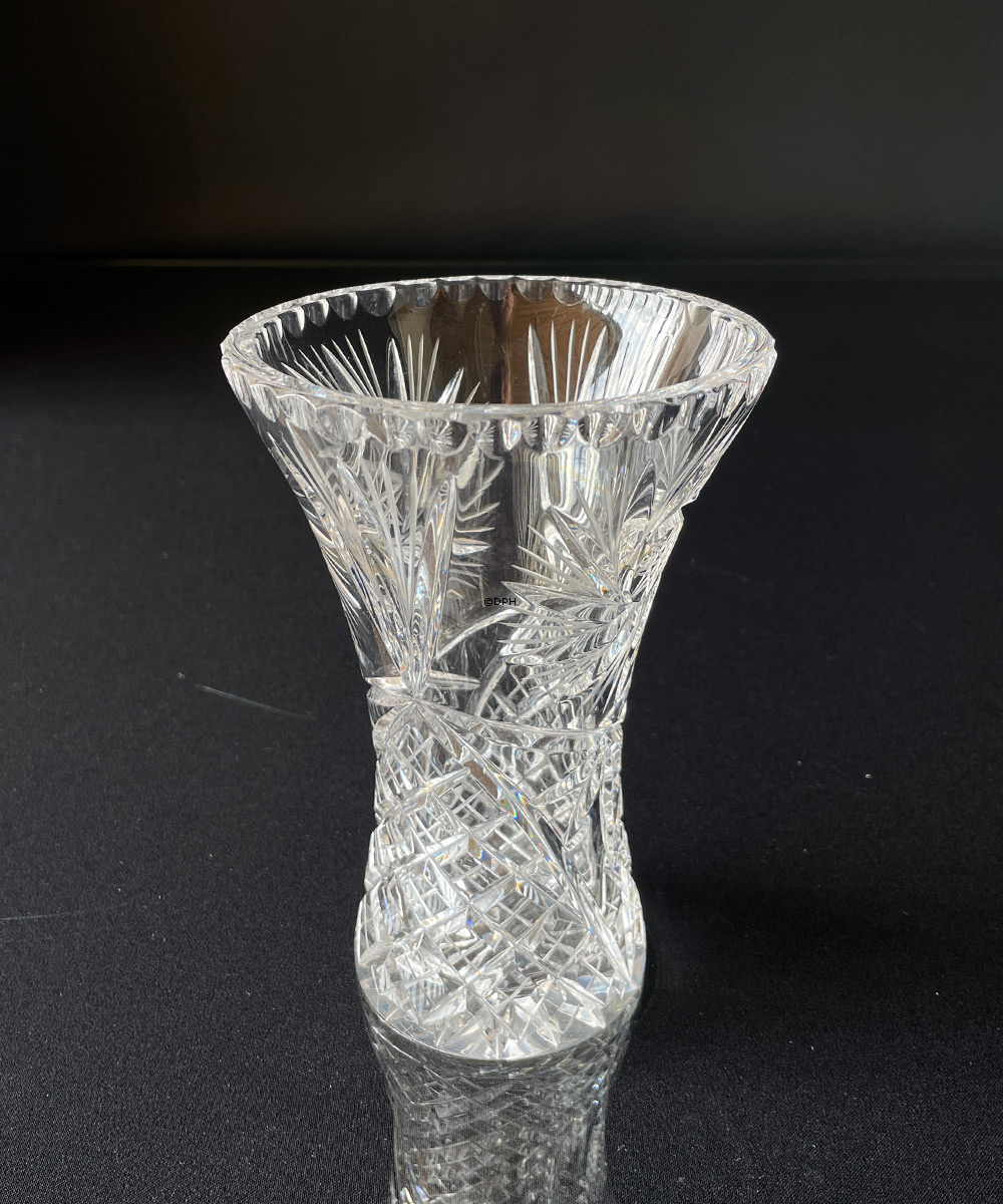 Kristallglas Vase mit Gravuren