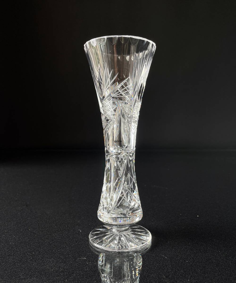 Kristallglas Vase mit Gravuren