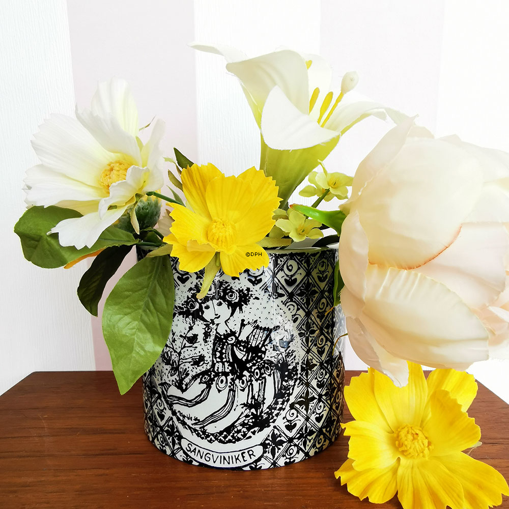 Wiinblad Blumentopf mit dem Titel "Sanguiniker" - schwarz Nr. 3023-698