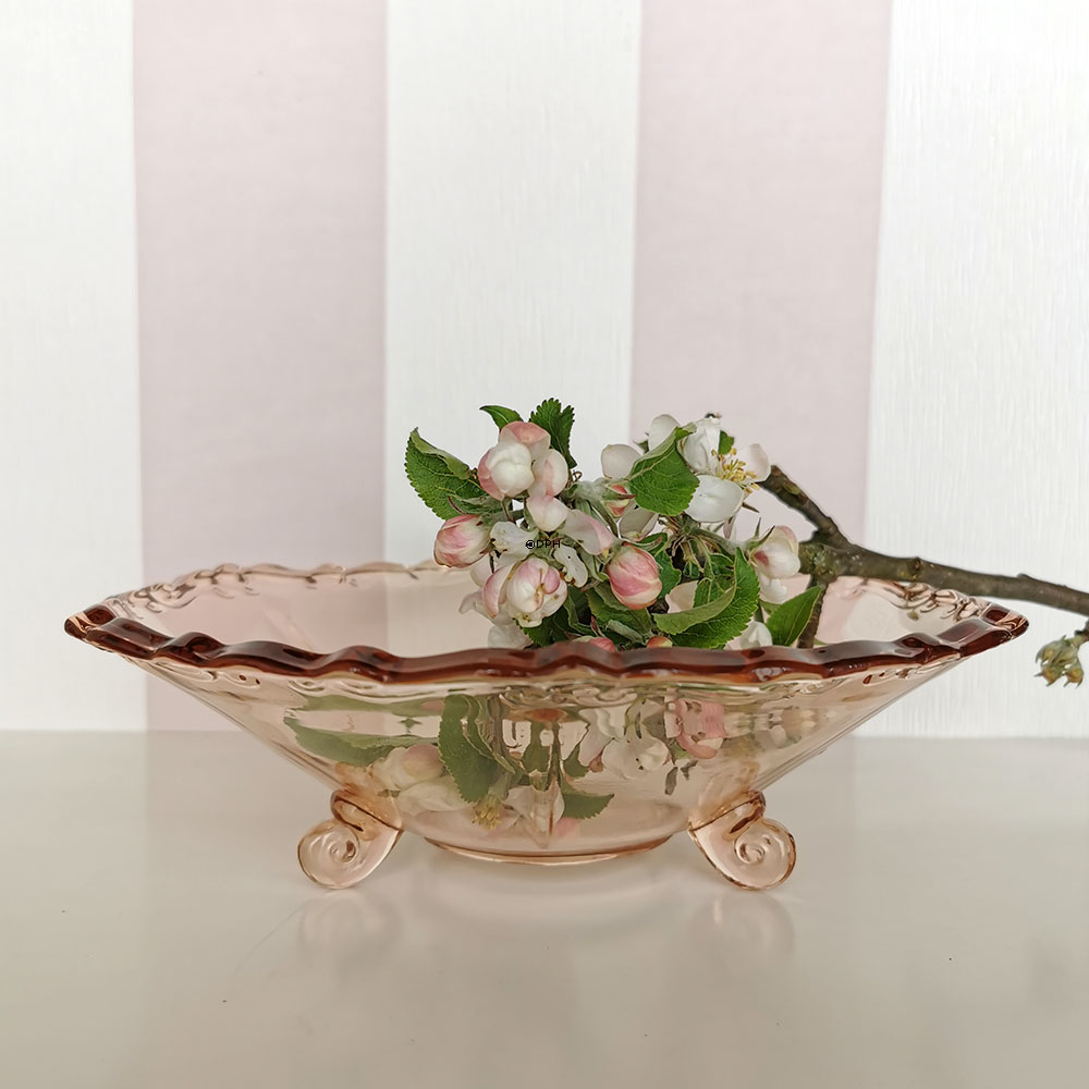 Glasplatte auf kleinem Fuß/Bein