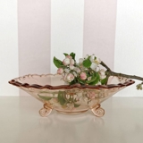 Glasplatte auf kleinem Fuß/Bein