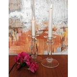 Set aus 2 Glas-Kerzenhaltern, 18,5 cm