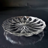 Glasschale mit "Eisblume" in der Mitte
