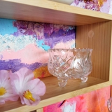 Kristallglasschale mit Schliffen