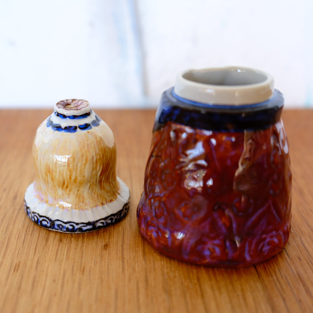 Aluminia Senftopf Nr. 320-3638, "Senffrau"