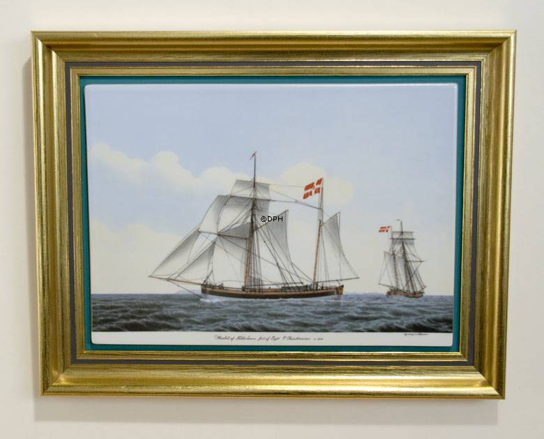 D&#xE4;nische Shiffsmalereien &quot;Haabet (Hoffnung) von Kopenhagen&quot;, Bing &amp; Gr&#xF6;ndahl