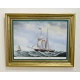 Dänische Schiffsmalereien, Caroline von Kopenhagen, Bing & Gröndahl
